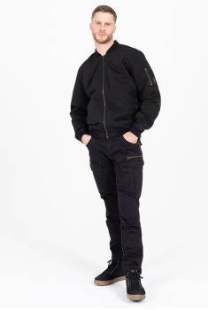 bojówki Defender czarne