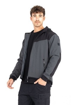 Softshell XTM Hoodie V3 Rip Stop czarno-szary